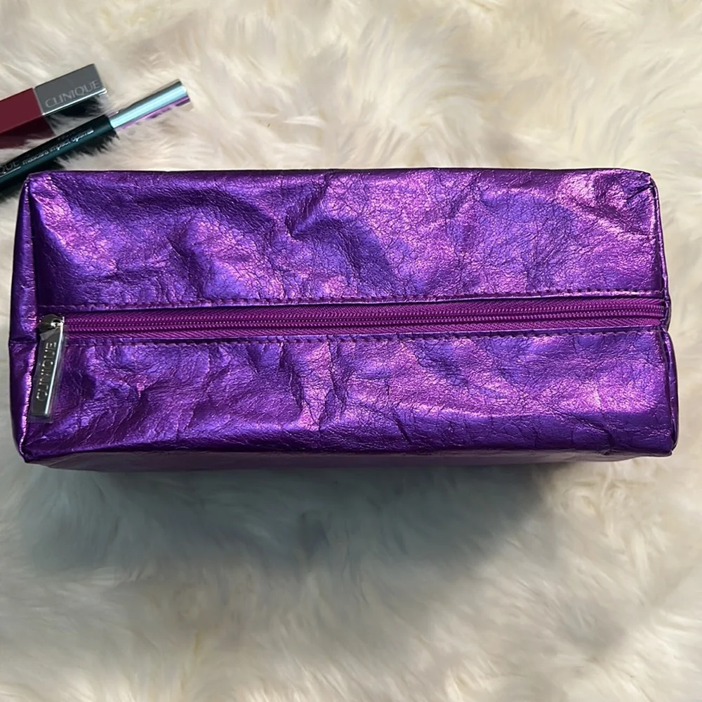 Clinique Bold Black Mascara with Lipstick and Bag